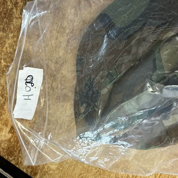 Military Army Woodland Camouflage‎ Utility Cap Hat Size Medium Camo Eagle - Picture 11 of 11